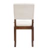4-Piece Modern Dining Furniture Set, 4-Person Space-Saving Dinette for Kitchen, 46" Faux Marble Style Table and 2 Upholstered Chairs & Bench with Wood