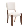 4-Piece Modern Dining Furniture Set, 4-Person Space-Saving Dinette for Kitchen, 46" Faux Marble Style Table and 2 Upholstered Chairs & Bench with Wood