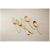 Hampton Forge Skandia Clearview Satin 20 Piece Flatware Set (Gold) - Stainless Steel
