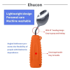 Ehucon Adaptive Utensils,Weighted Spoon for Handicaps, Tremors Parkinsons Limited Elderly Ergonomic Cutlery with Silicon Non-Slip Easy Grip Handles(Le