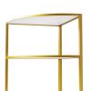 Modern 60'' Executive Desk and 74.8"Tall Corner Bookshelf Suite,Curved Computer Desk with Metal Legs,Fan-Shaped and Wooden Standing bookcase with Draw